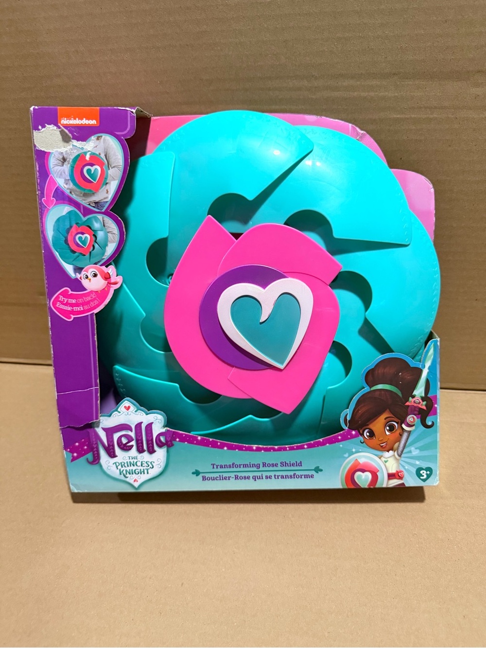 Nella The Princess Knight Transforming Rose Shield Toy Nickelodeon